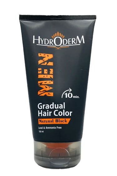 کرم رنگ موی تدریجی آقایان هیدرودرم حجم 150 میلی لیتر