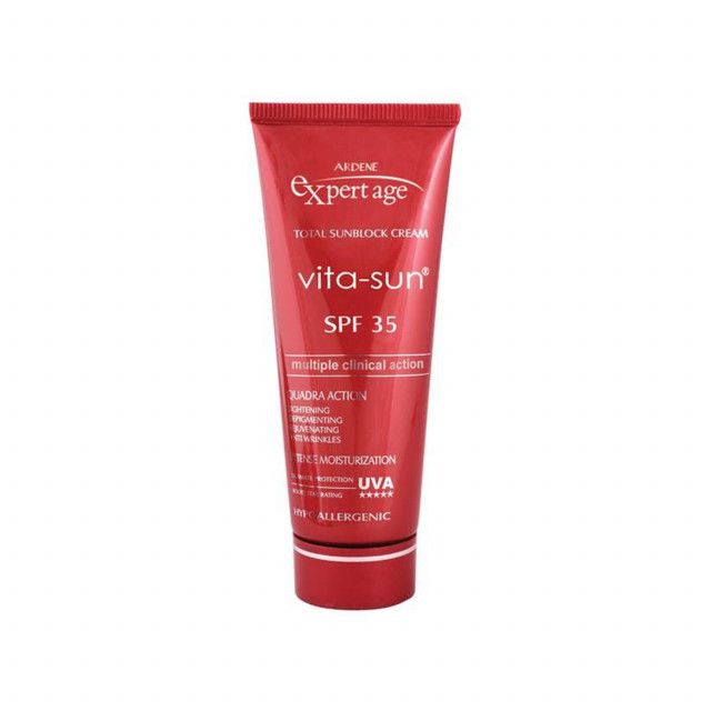 کرم ضد آفتاب آردن اکسپرت ایج مدل Vita-Sun SPF 35 مناسب پوست معمولی حجم 45 میلی لیتر - بی رنگ