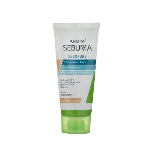 کرم ضد جوش رنگی آردن سری Sebuma مناسب پوست چرب حجم 30 میلی لیتر - بژ طبیعی