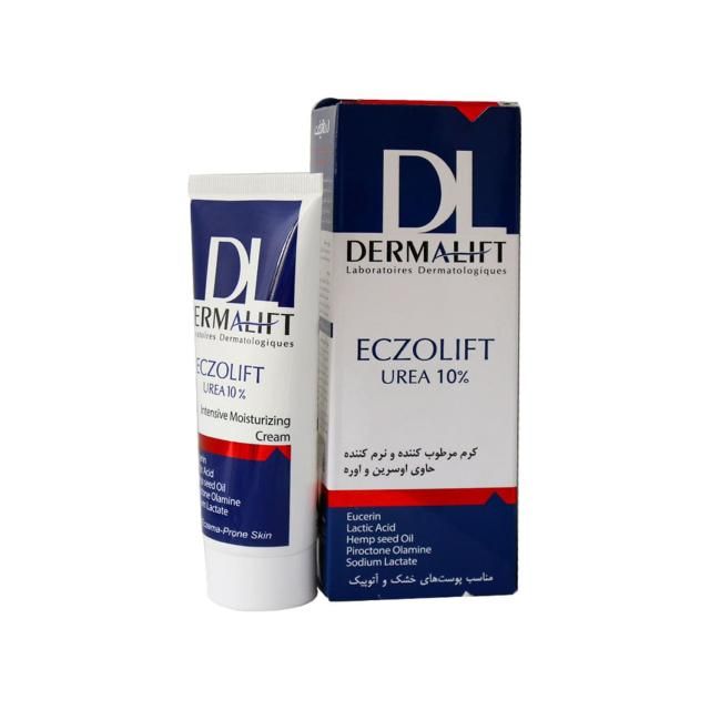 کرم مرطوب کننده درمالیفت مدل ECZOLIFT UREA 10% حجم 75 میلی لیتر