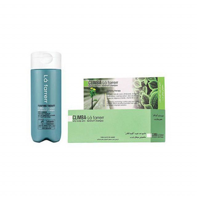 شامپو ضد شوره کلیمبا لافارر مخصوص پوست سر چرب حجم 180 میلی لیتر