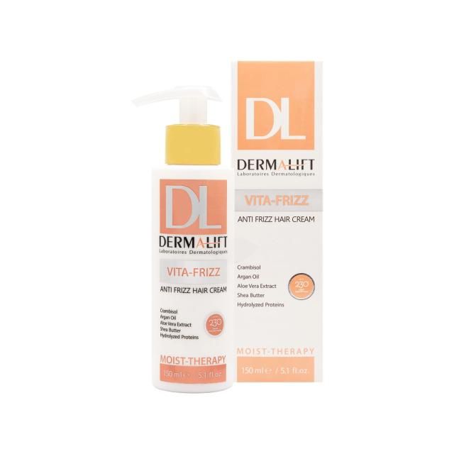کرم مو درمالیفت مدل Vita Frizz مناسب موهای وز دار حجم 150 میلی لیتر