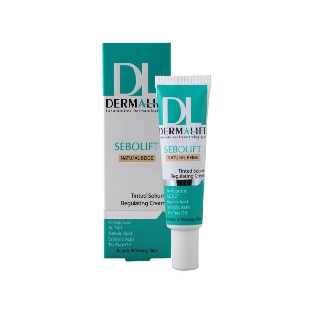 کرم ضد جوش درمالیفت مدل Sebolift حجم 30 میلی لیتر، بژ طبیعی