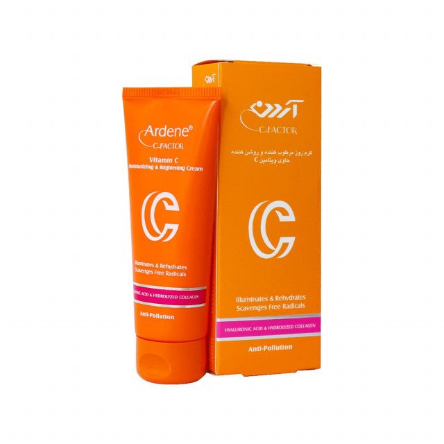 کرم روز مرطوب کننده و روشن کننده آردن سری C-Factor مدل ویتامین SPF 15 C حجم 75 میلی لیتر