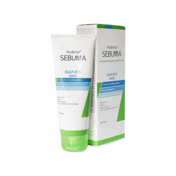 ماسک ضد جوش صورت آردن سری Sebuma مدل Sulfur5 حجم 75 میلی لیتر