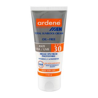 کرم ضد آفتاب آقایان آردن مدل Oil Free SPF 30 مناسب انواع پوست وزن 60 گرم
